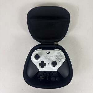 Microsoft Xbox Elite Series 2 Controller White W/ OEM Case + Accessories Tested